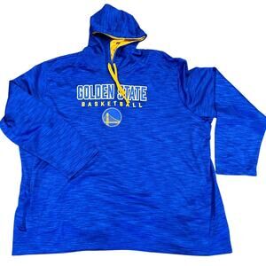 NBA Golden State Warriors Fanatics Performance Fleece Hoodie Blue 5XL Big & Tall
